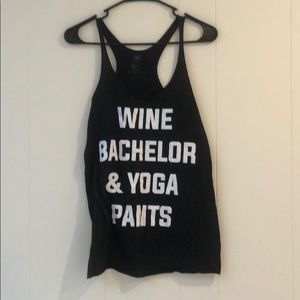 Wine Bachelor & Yoga Pants Tank